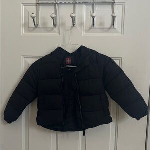Swiss Tech Black Kids Puffer Jacket